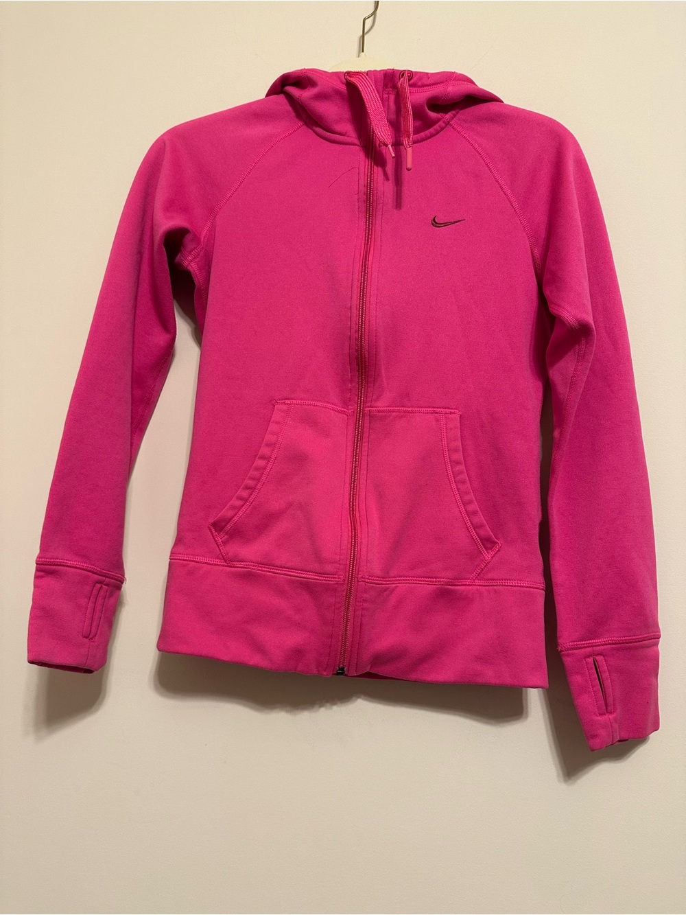 Nike Women’s Hot Pink Full-Zip Hooded Jacket Size XS